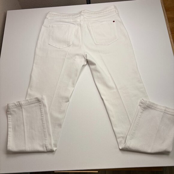 Spanx The Perfect Jean Ankle Straight White Jeans Size 31 - Picture 4 of 7
